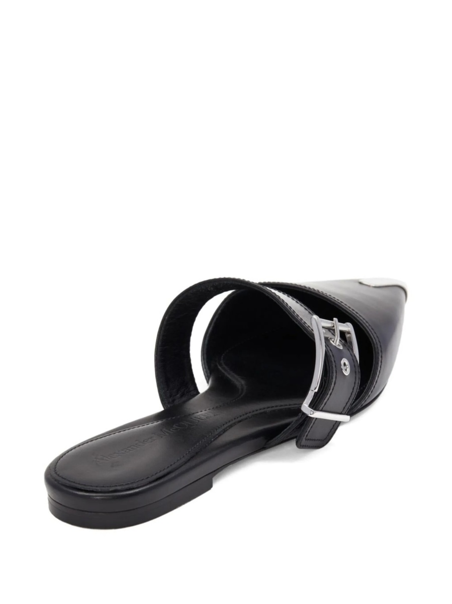 Saboti Alexander McQueen negri din piele - Img 3