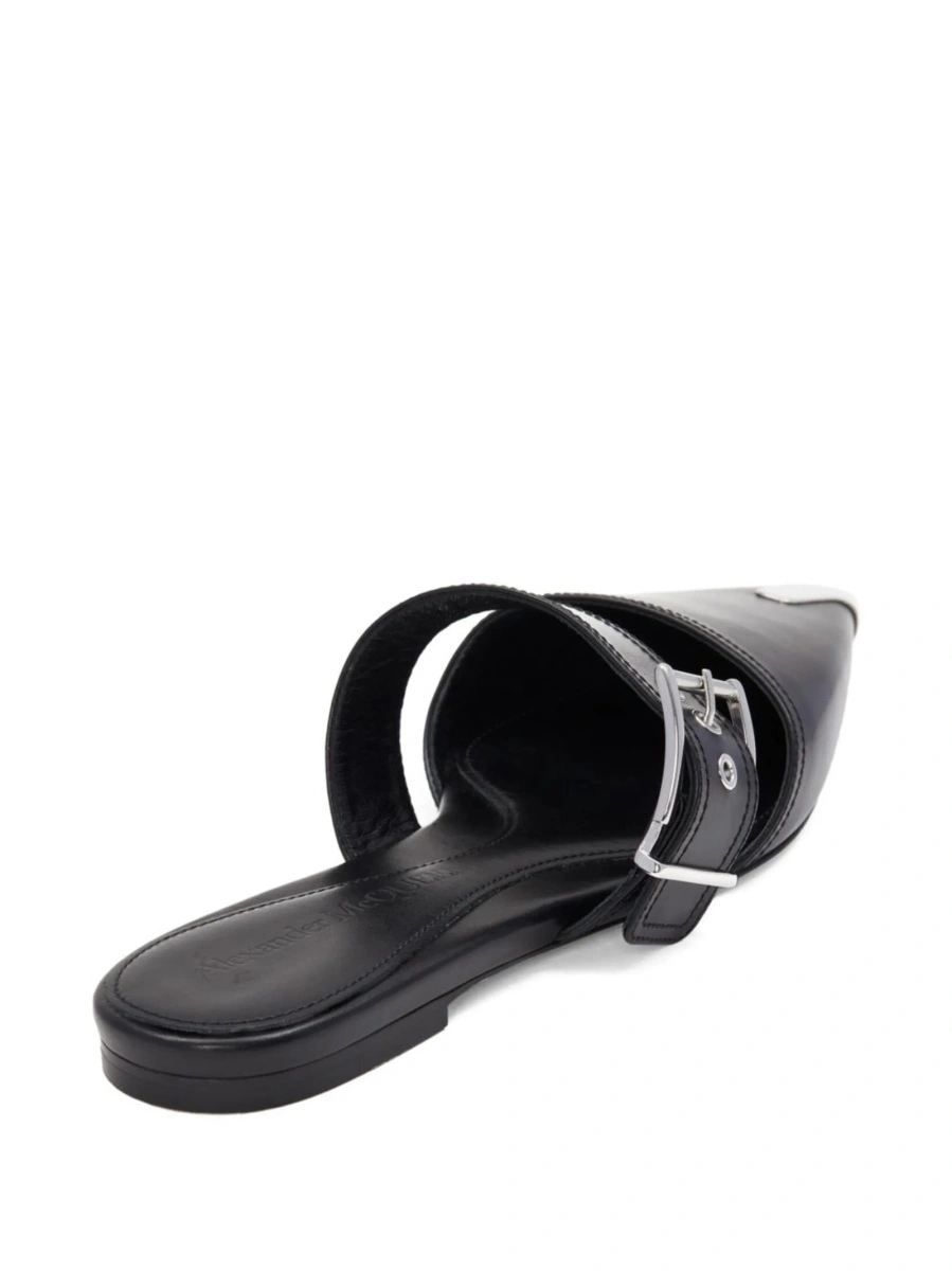 Saboti Alexander McQueen negri din piele - Img 3