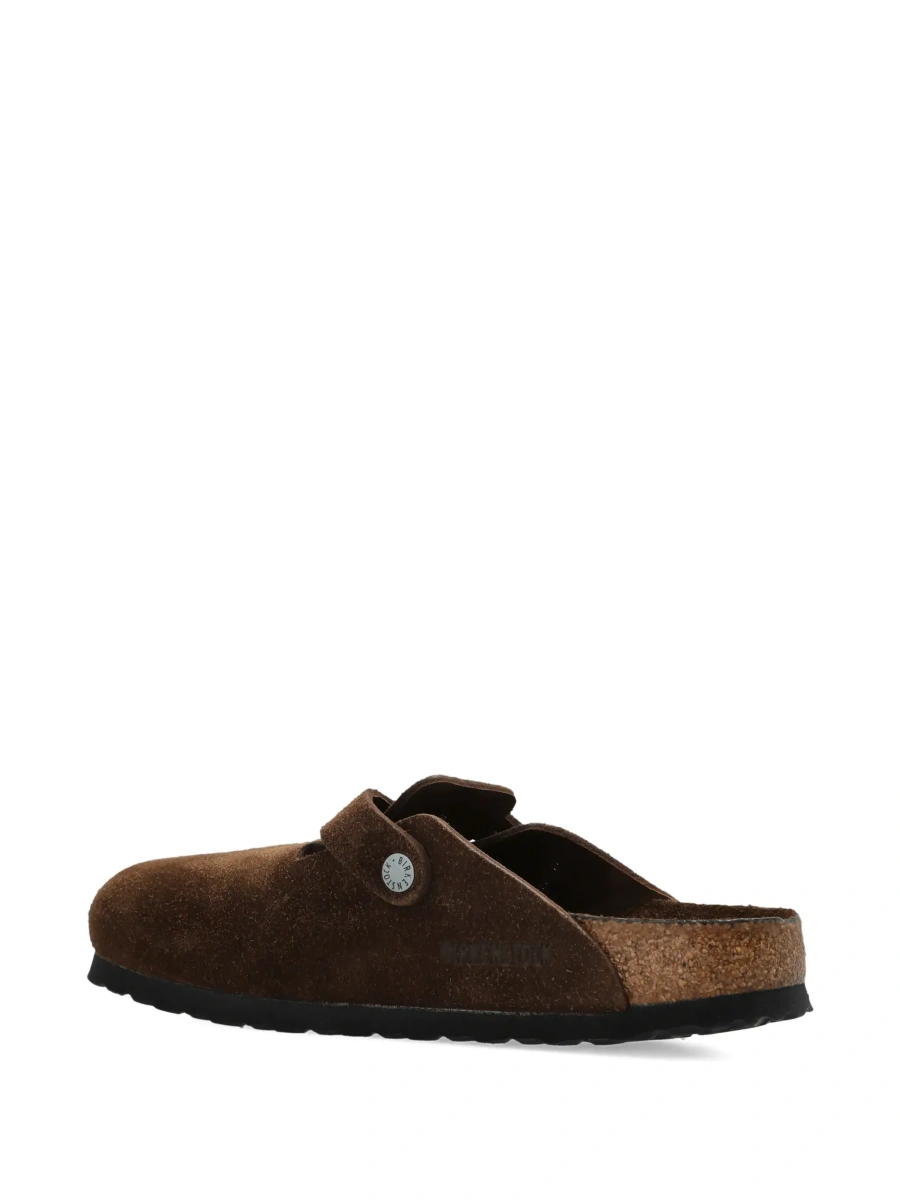 Saboti Birkenstock 'Boston' maro din piele intoarsa - Img 7