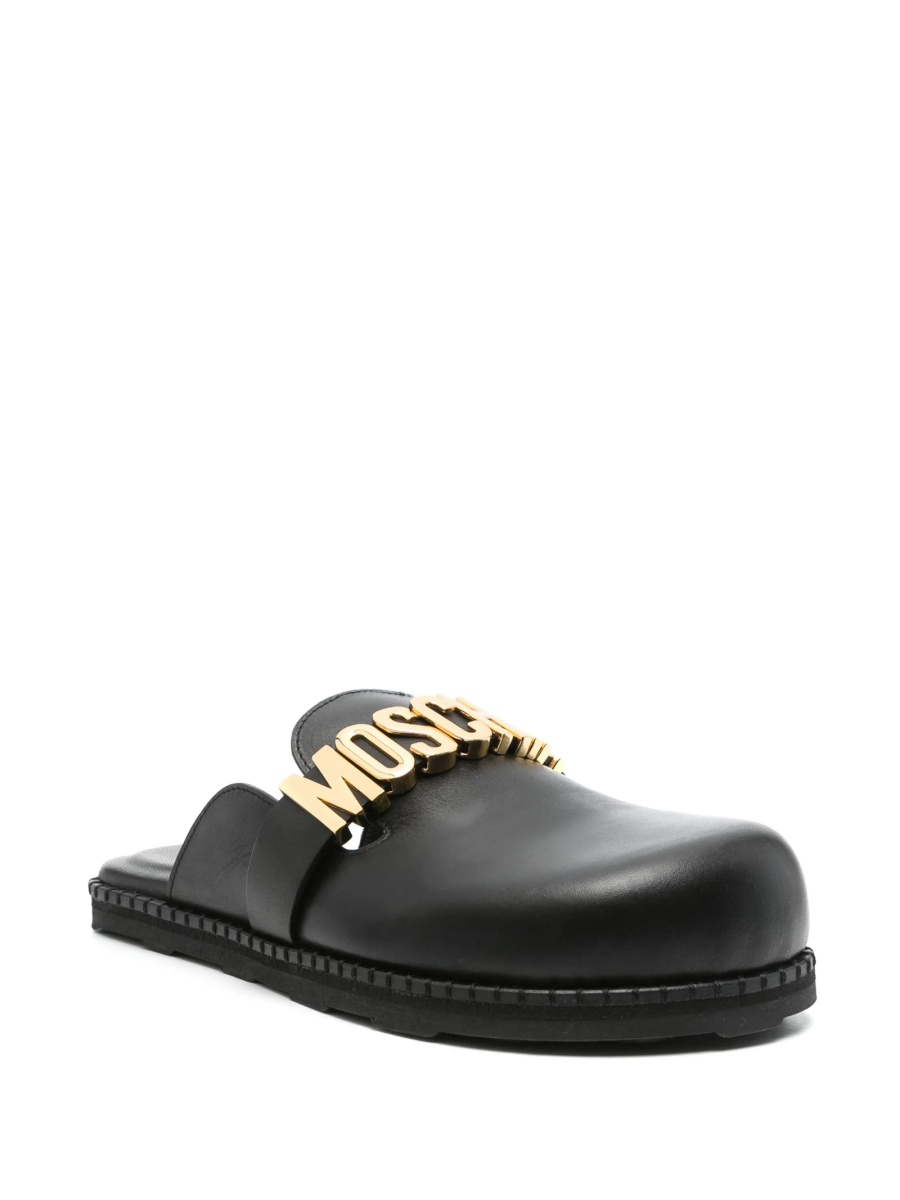 Saboti Moschino negri din piele - Img 2