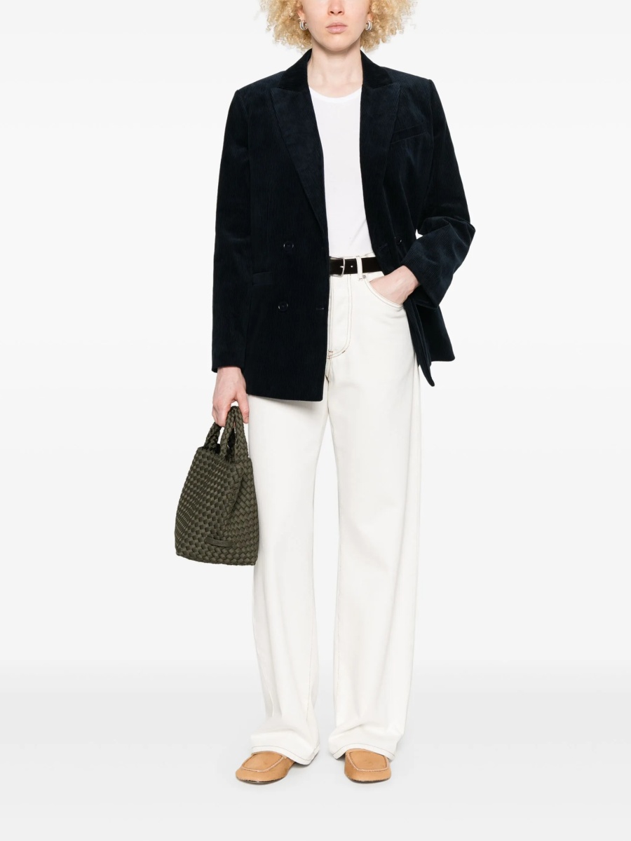 Sacou A.P.C. albastru din bumbac - Img 2