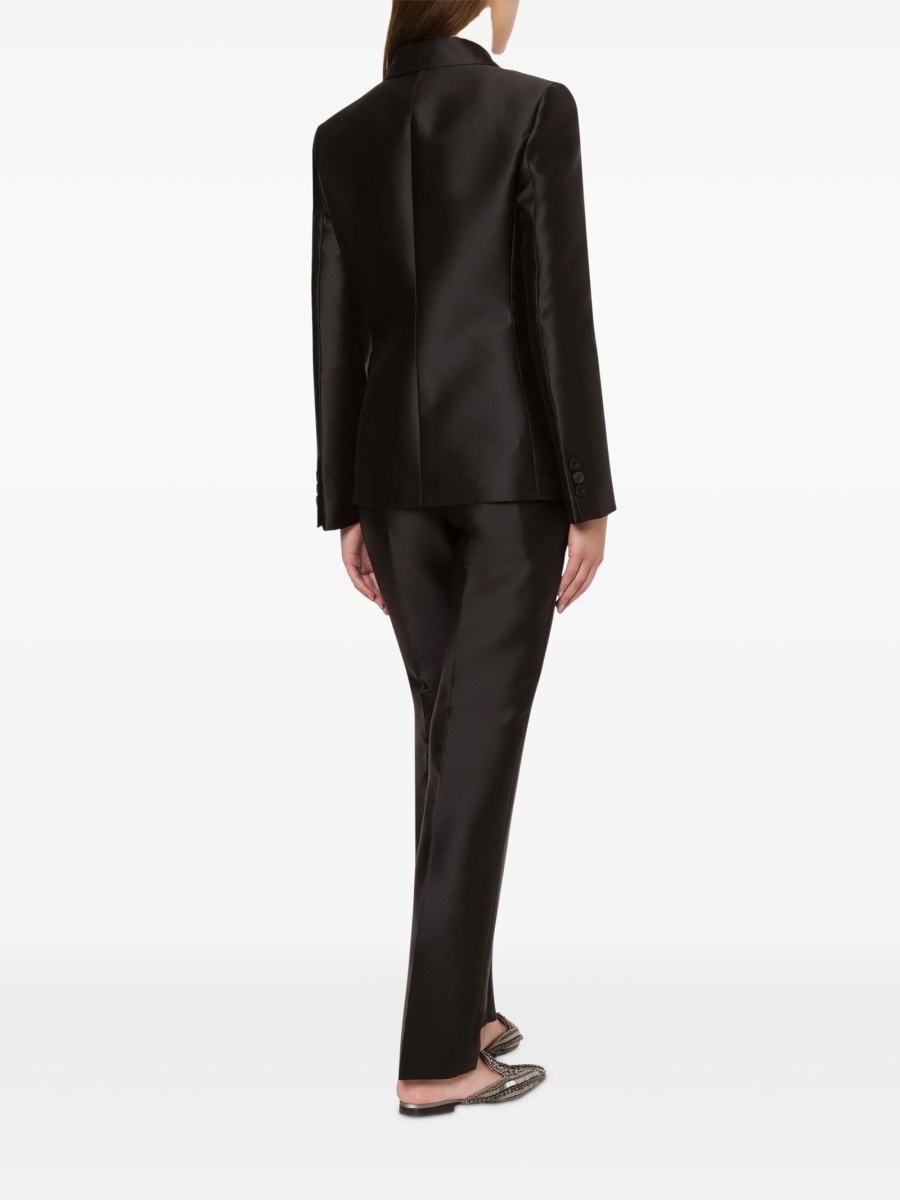 Sacou Alberta Ferretti negru din matase si polyester - Img 3