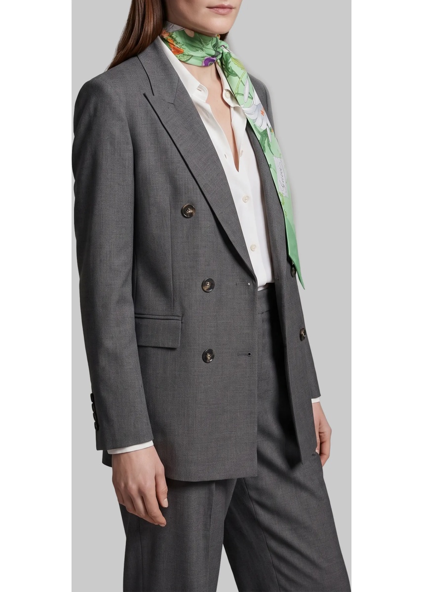 Sacou Anthracite Double-Breasted Jacket - Img 3