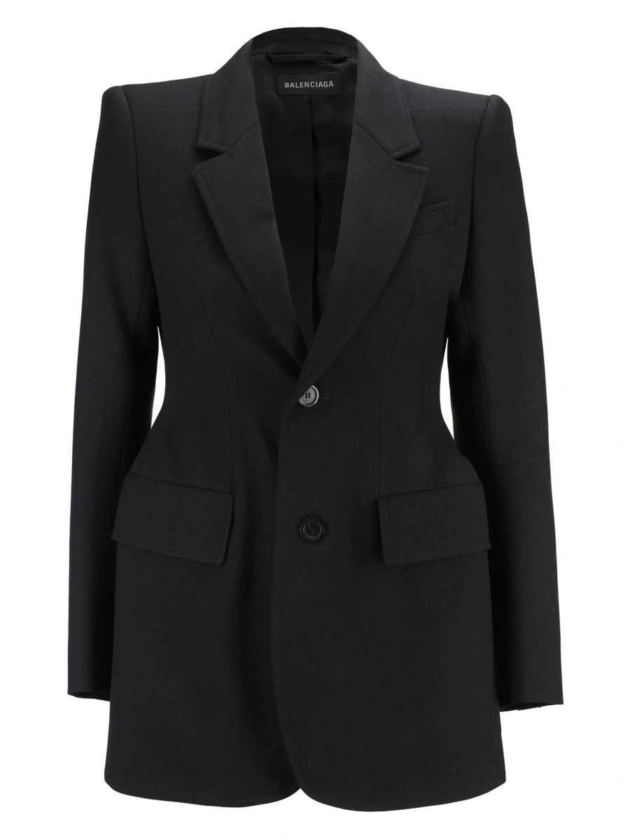 Sacou Balenciaga negru din lana - Img 2