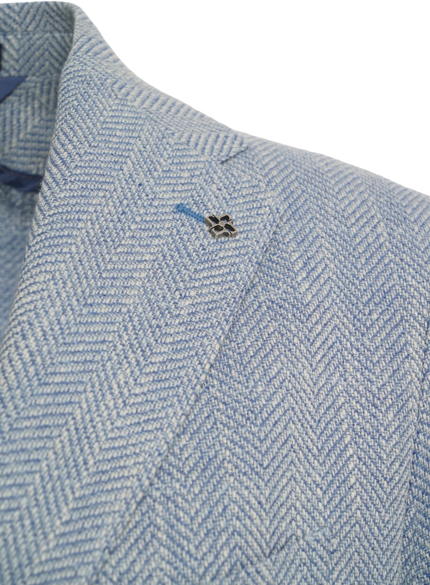 Sacou Blazer with herringbone pattern - Img 4