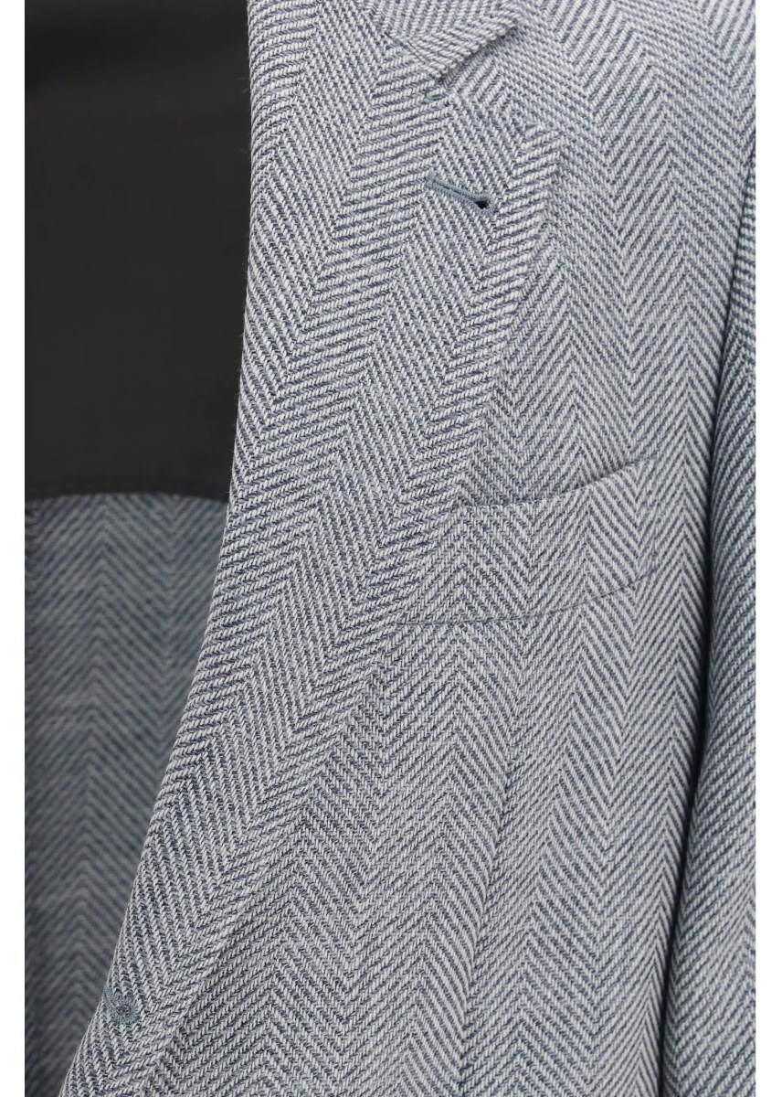 Sacou Brunello Cucinelli multicolor din lana si alpaca - Img 3