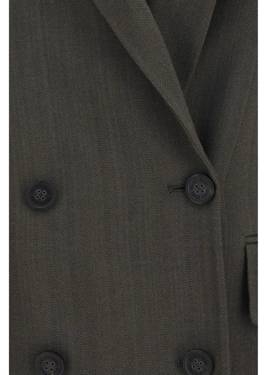 Sacou Double-breasted Blazer with drawstring - Img 3