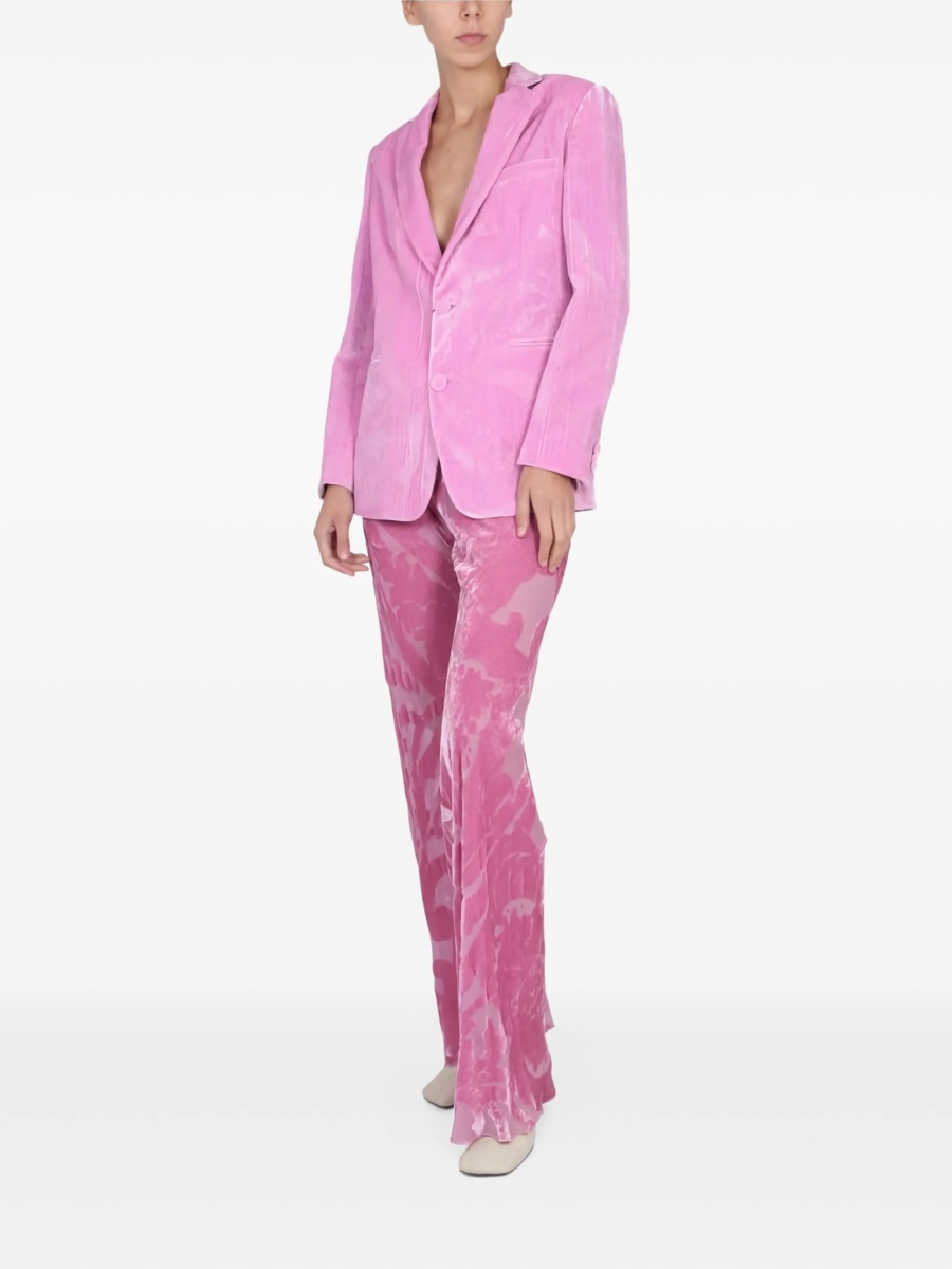 Sacou ETRO roz din material textil - Img 2