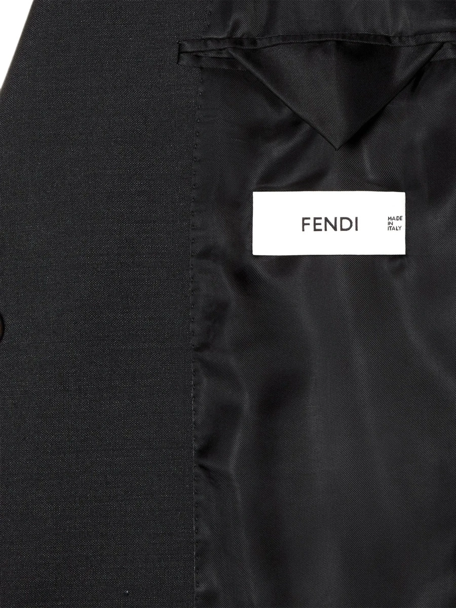 Sacou Fendi negru din mohair - Img 5