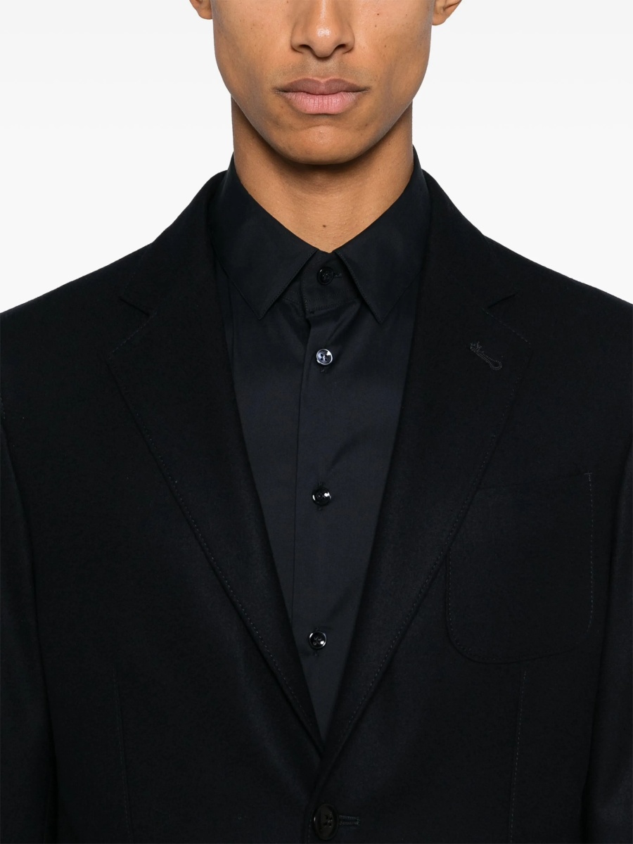 Sacou Giorgio Armani albastru din casmir - Img 5