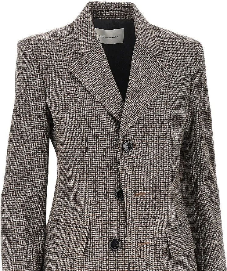 Sacou Houndstooth single-breasted jacket - Img 2