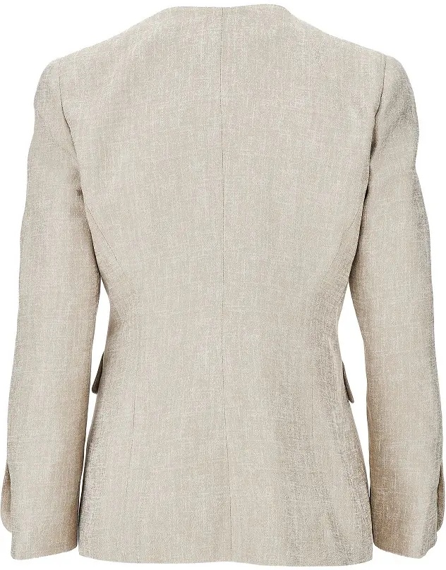 Sacou ICON laminated viscose double-breasted jacket - Img 3