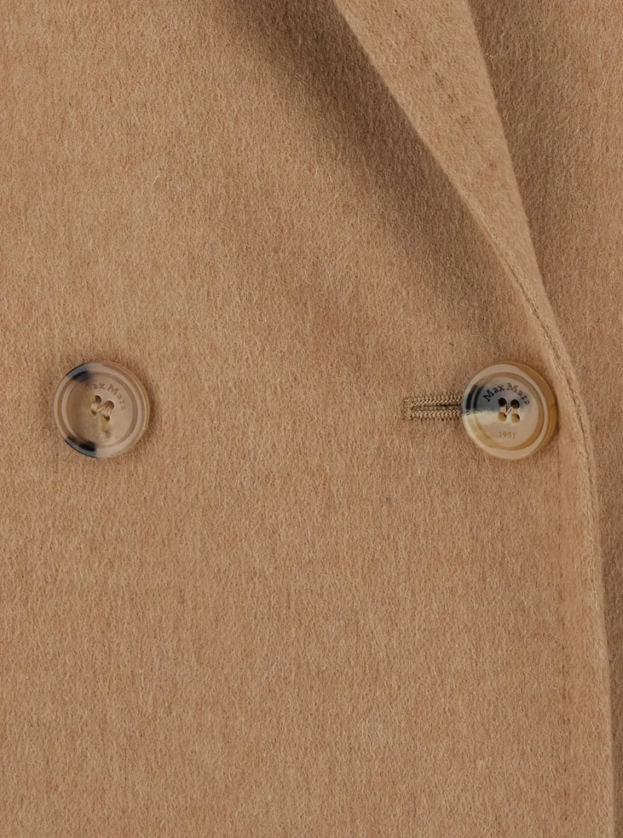 Sacou Jacket OLIMPIA in beige fabric for women - Img 3