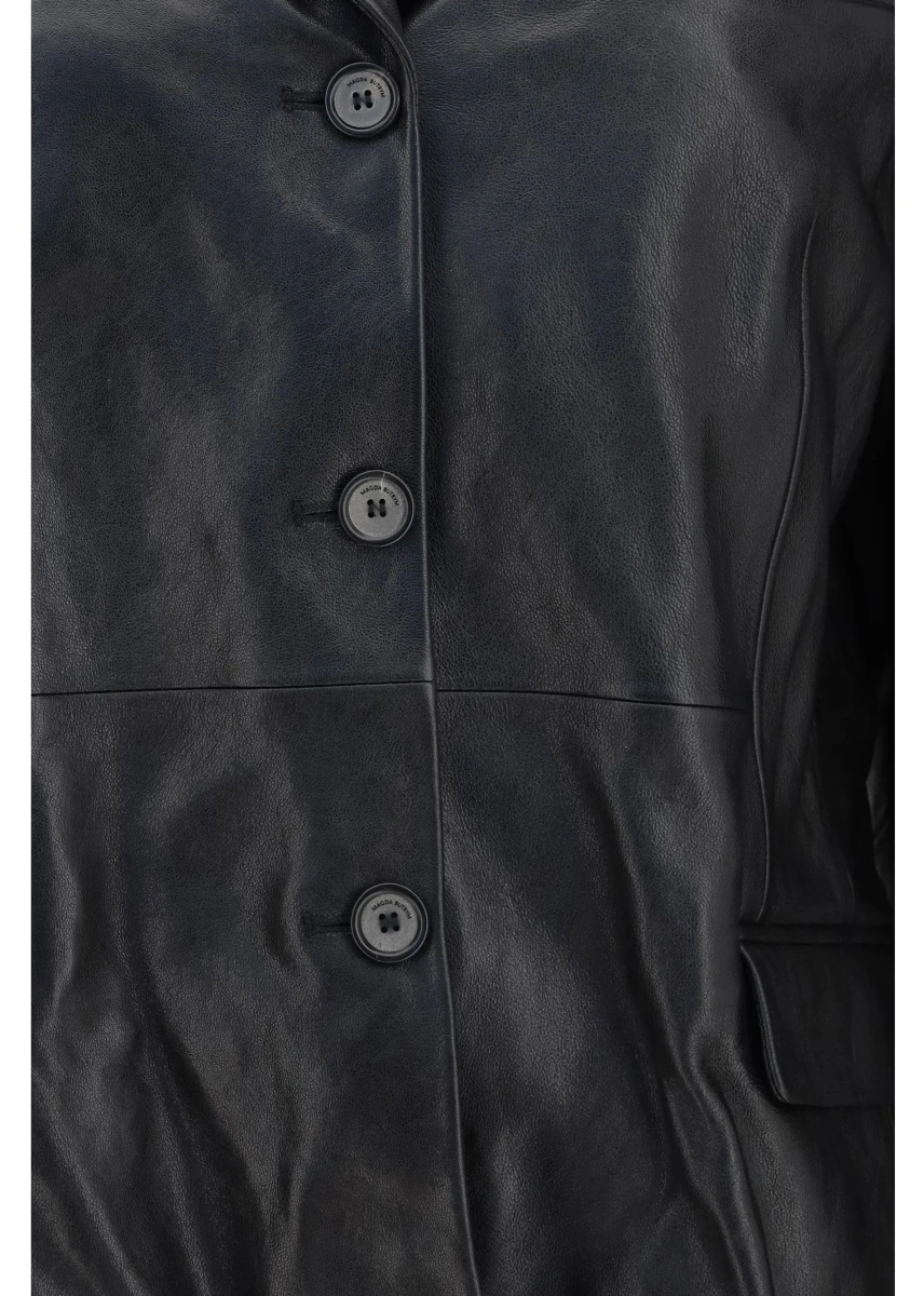 Sacou Leather Blazer Jacket - Img 3