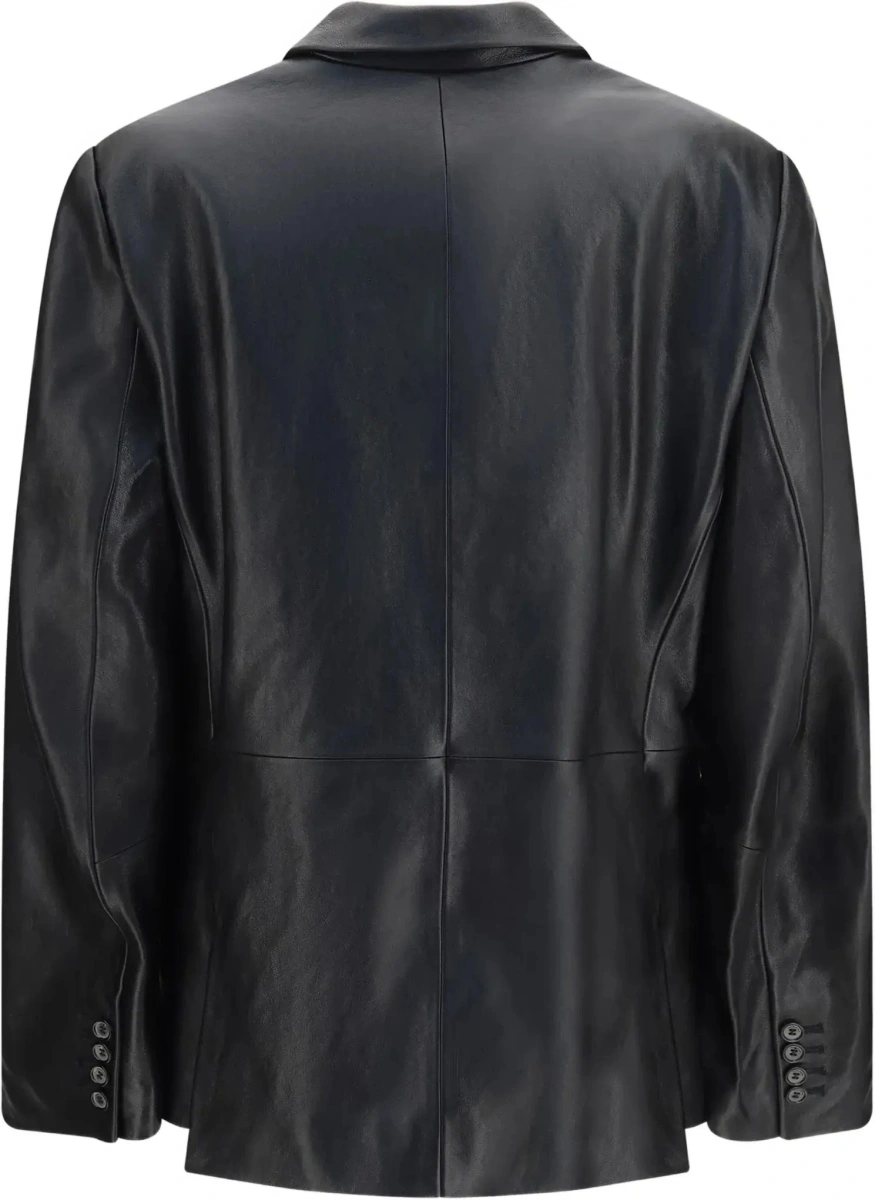 Sacou Leather Blazer Jacket - Img 4