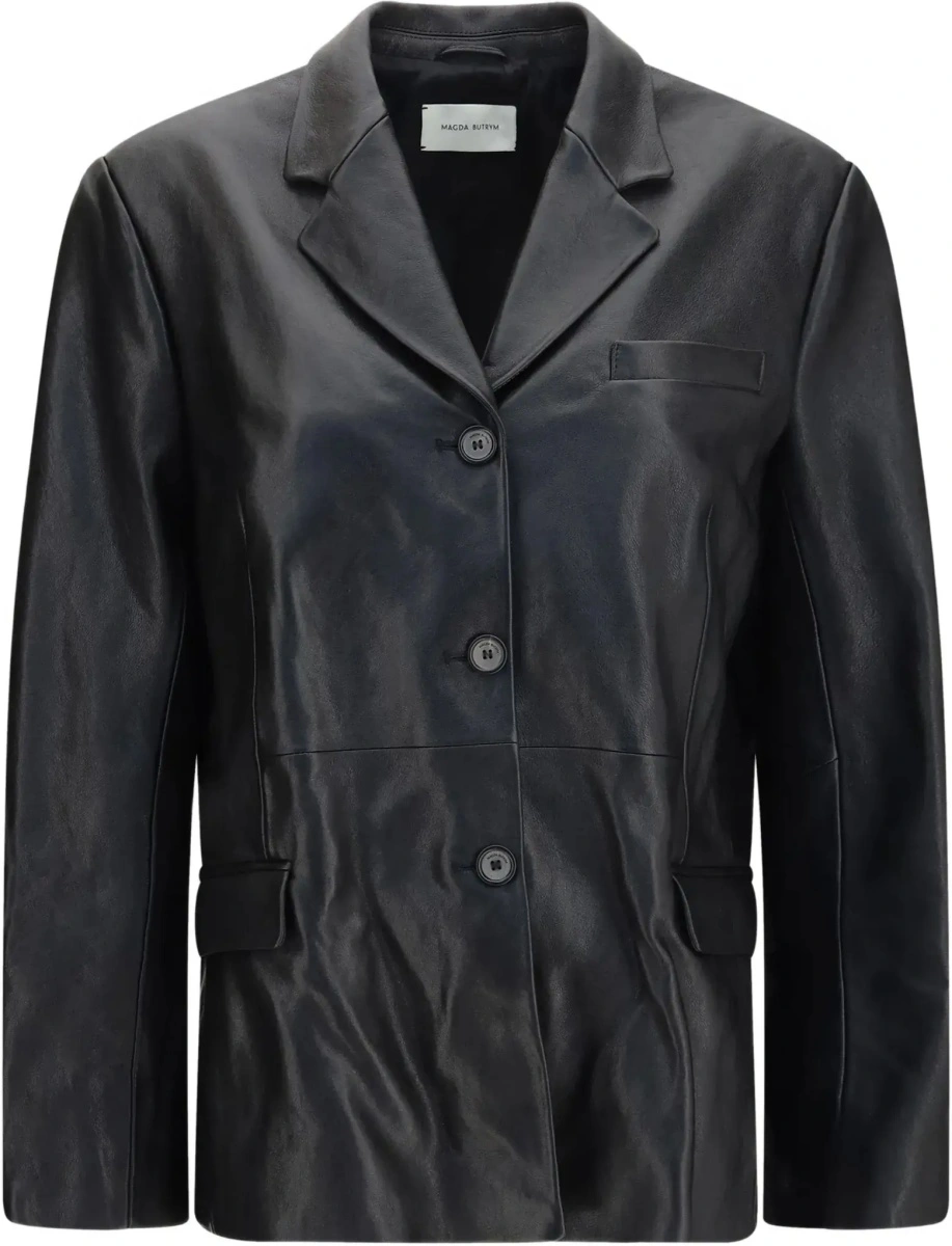 Sacou Leather Blazer Jacket - Img 6