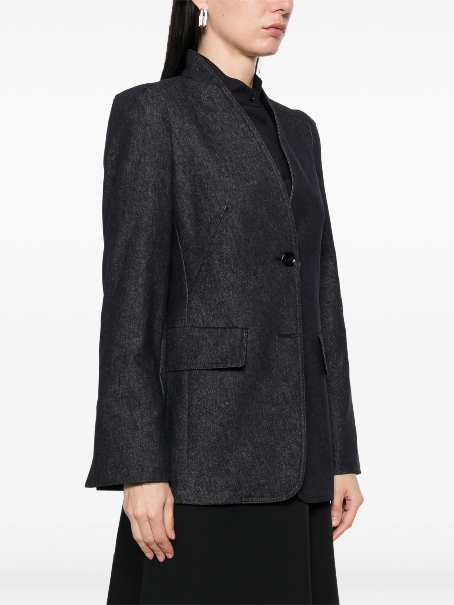 Sacou Max Mara albastru din bumbac - Img 3