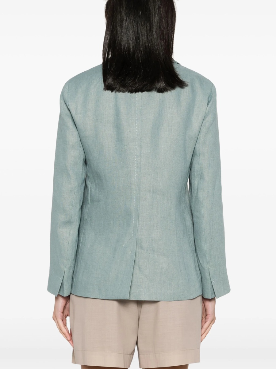 Sacou Max Mara albastru din in - Img 4