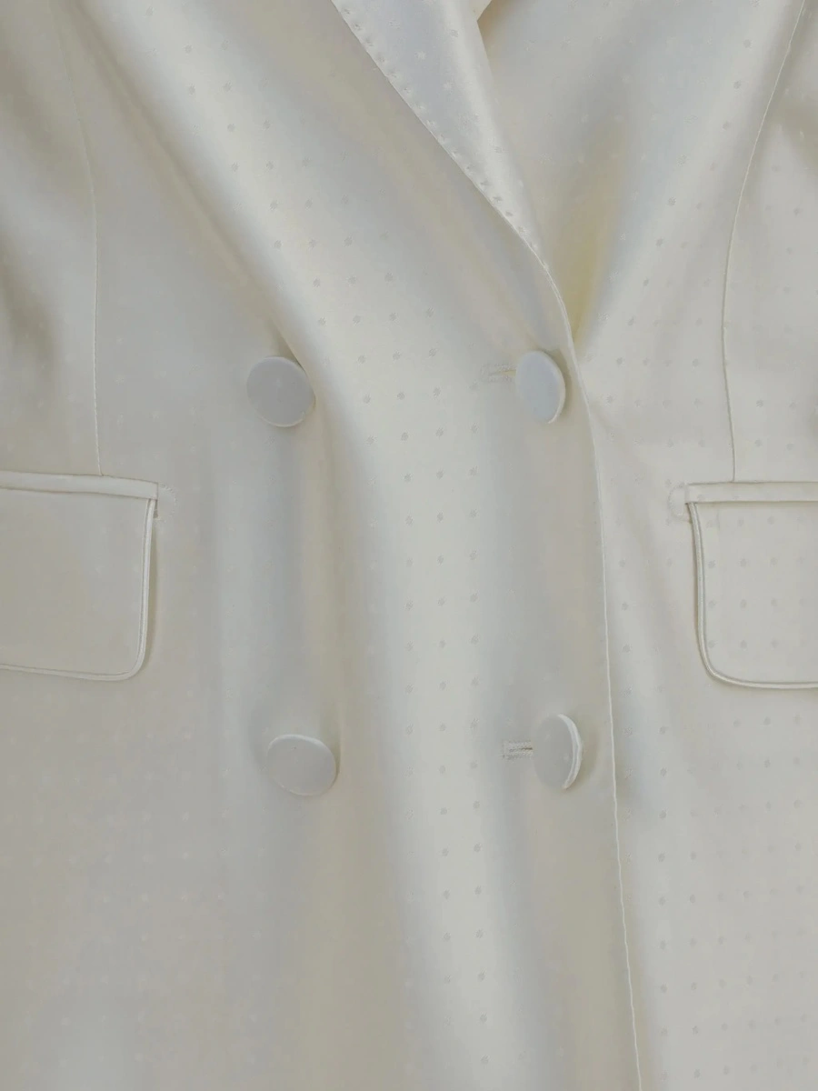 Sacou Polka-dot satin double-breasted Blazer - Img 5