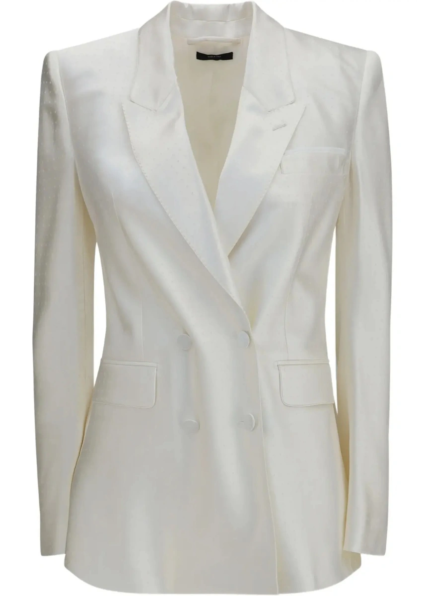Sacou Polka-dot satin double-breasted Blazer - Img 6