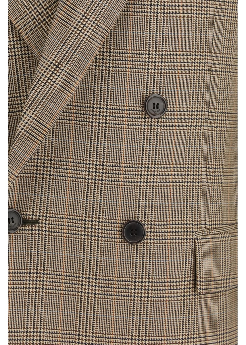 Sacou Prince of Wales Houndstooth wool Blazer - Img 3
