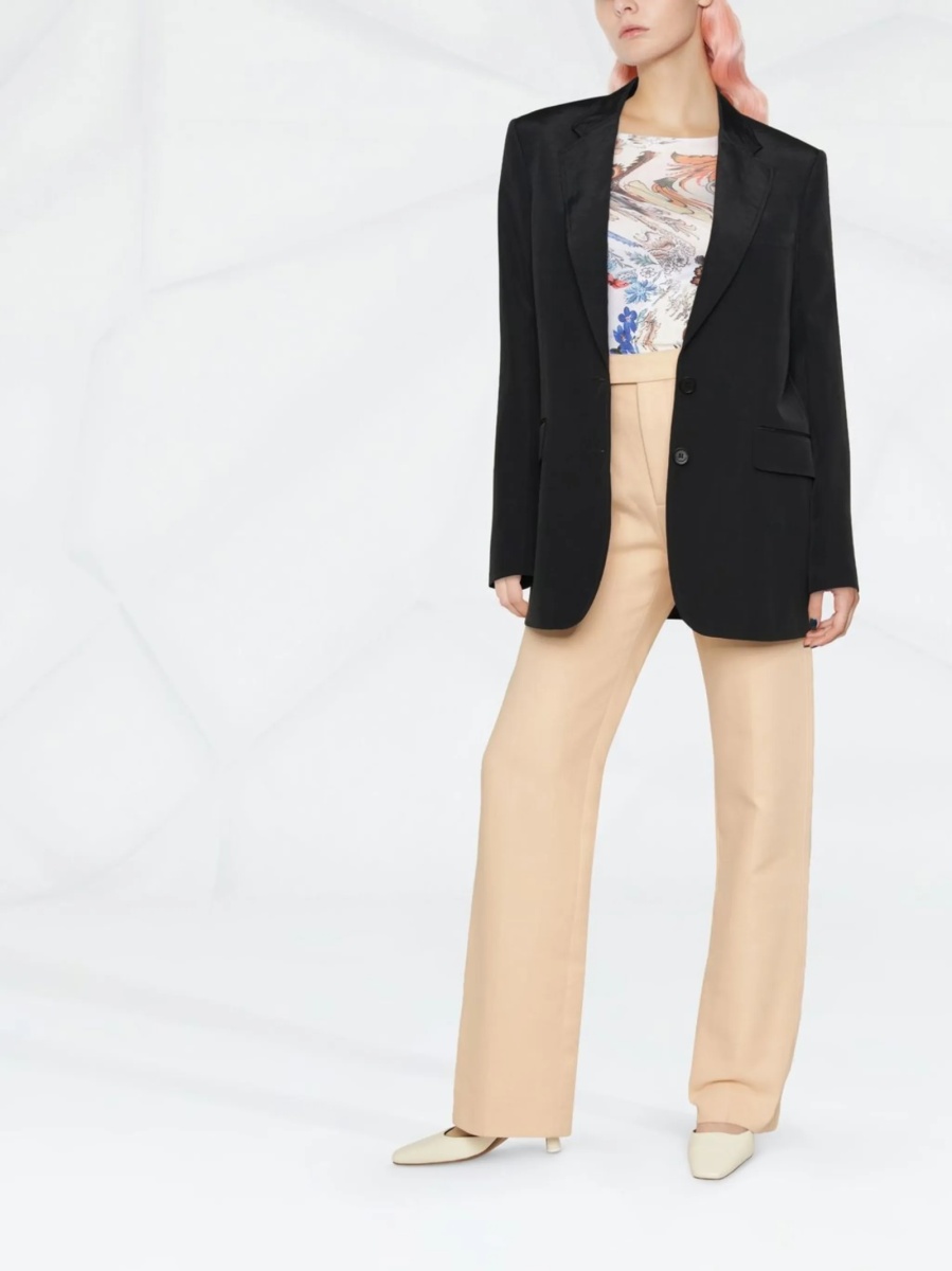 Sacou Stella McCartney negru din vascoza si in - Img 2