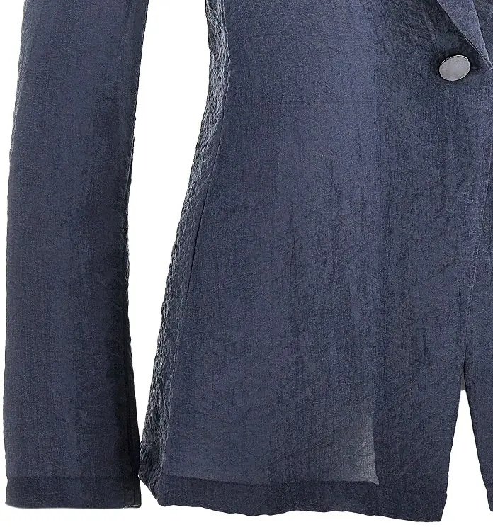 Sacou Tecno creponne single-breasted jacket - Img 2