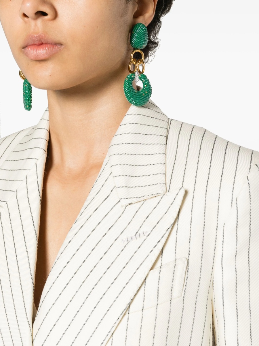 Sacou Tom Ford neutru din lana si matase - Img 5