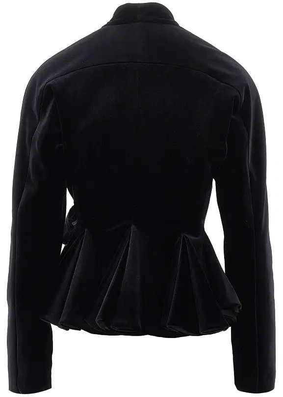 Sacou Velvet jacket with bow - Img 3