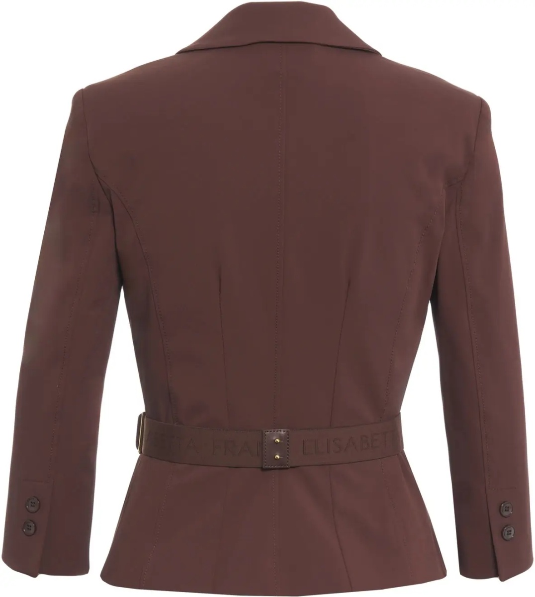 Sacouri Double-breasted blazer with waist belt - Img 3