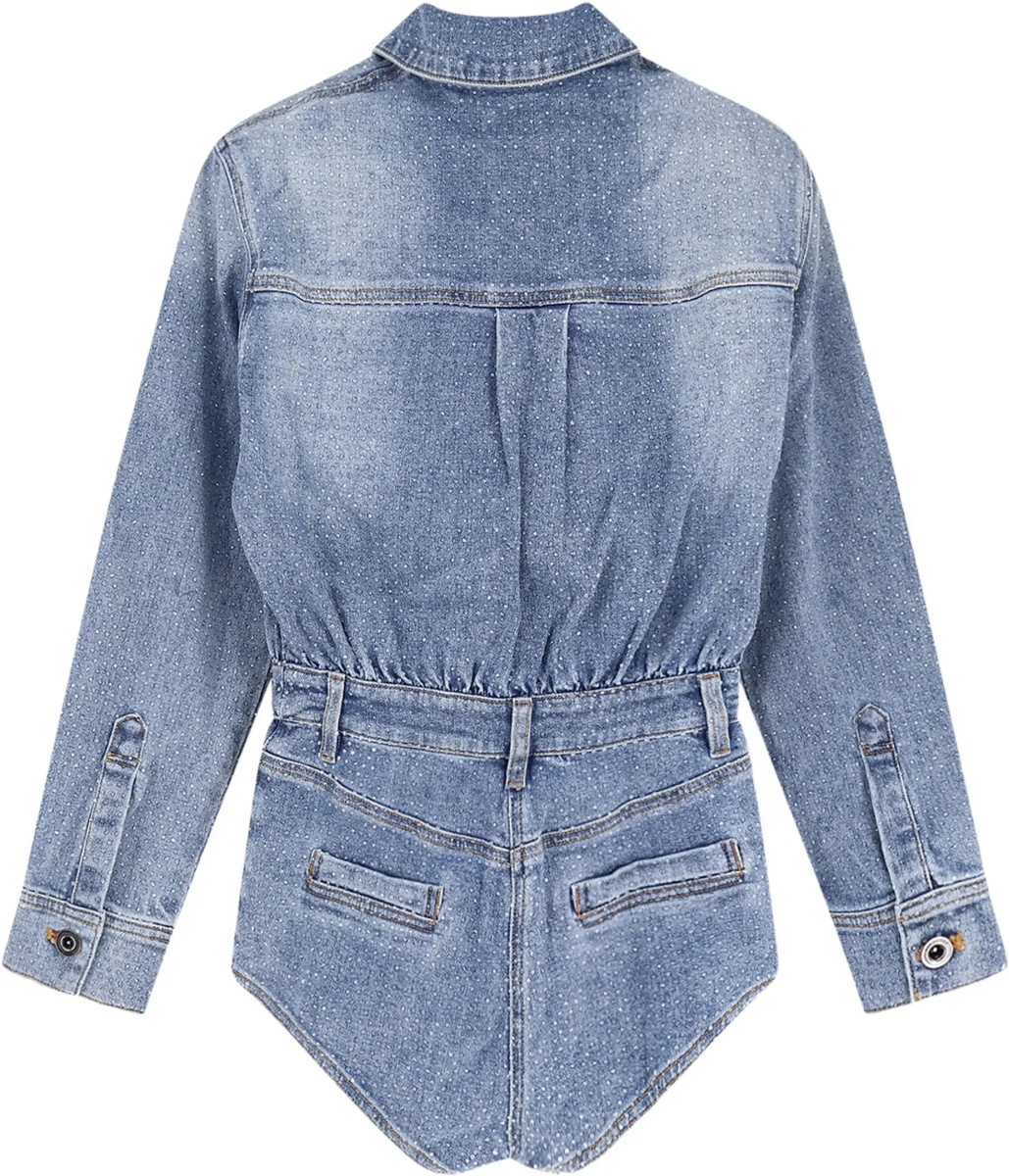 Salopete Rhinestone denim Jacket - Img 2