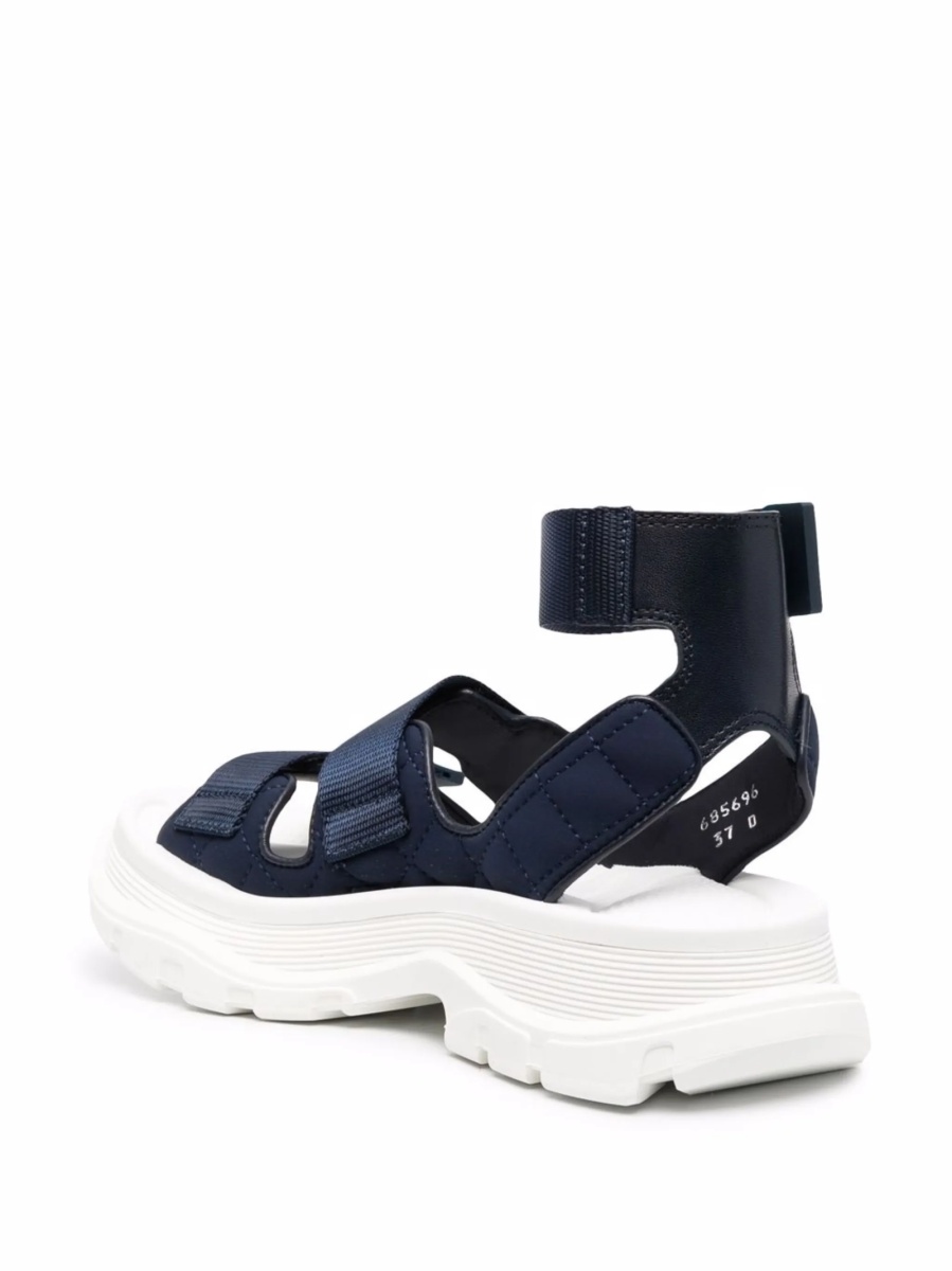 Sandale Alexander McQueen albastre din poliamida - Img 3