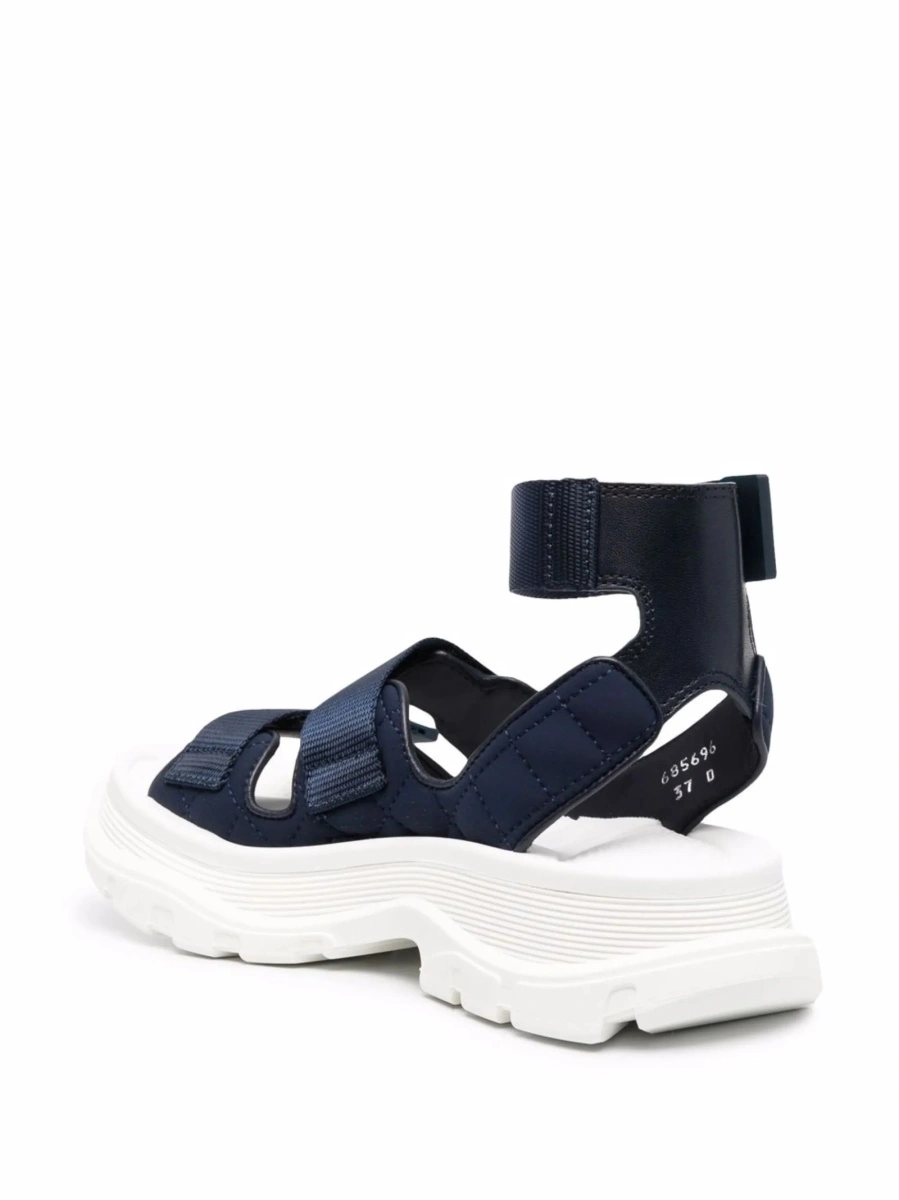 Sandale Alexander McQueen albastre din poliamida - Img 3
