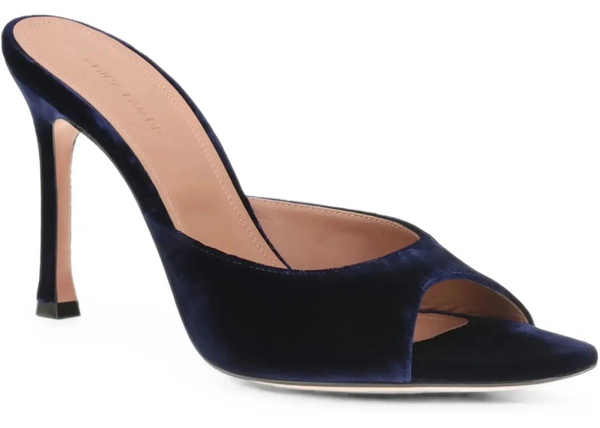 Sandale AMINA MUADDI multicolor din catifea - Img 5