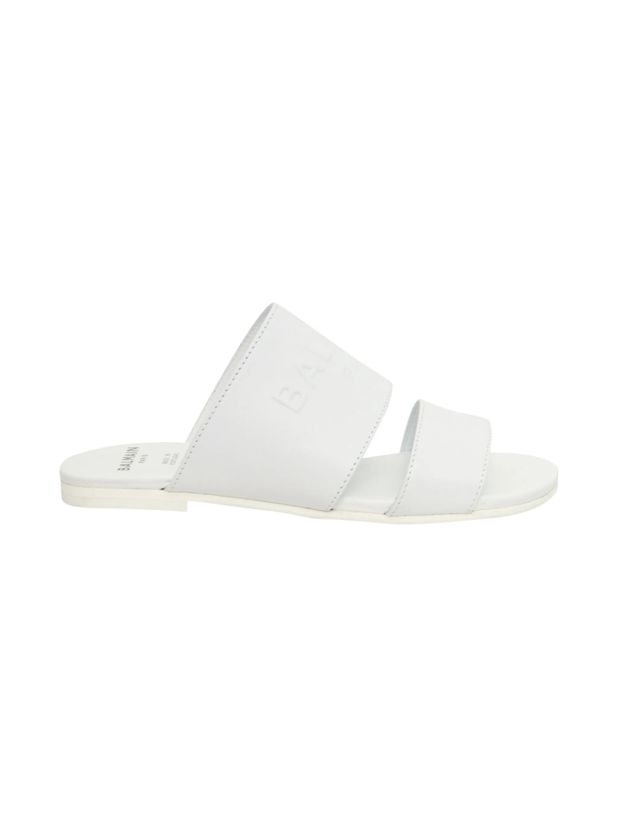 Sandale Balmain albe din piele - Img 2