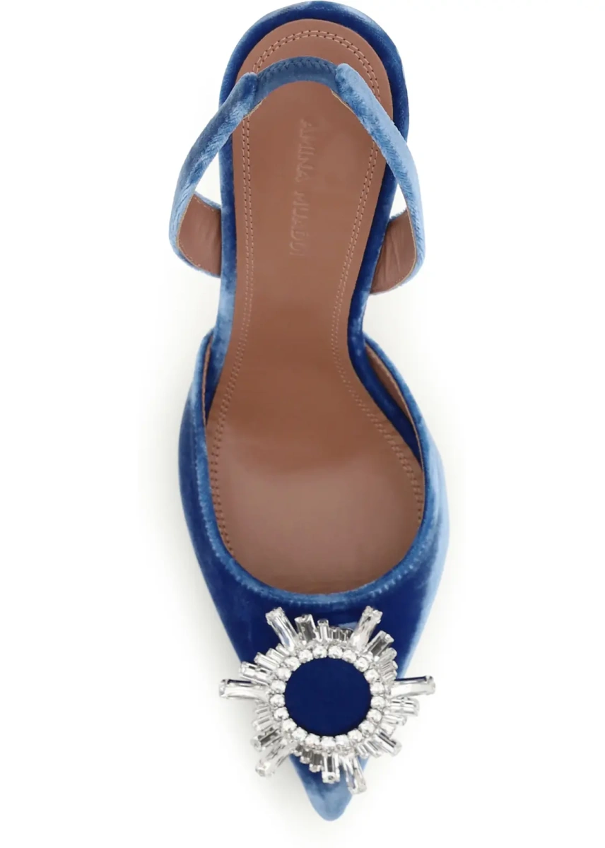 Sandale Begum velvet Slingback Sandals - Img 4