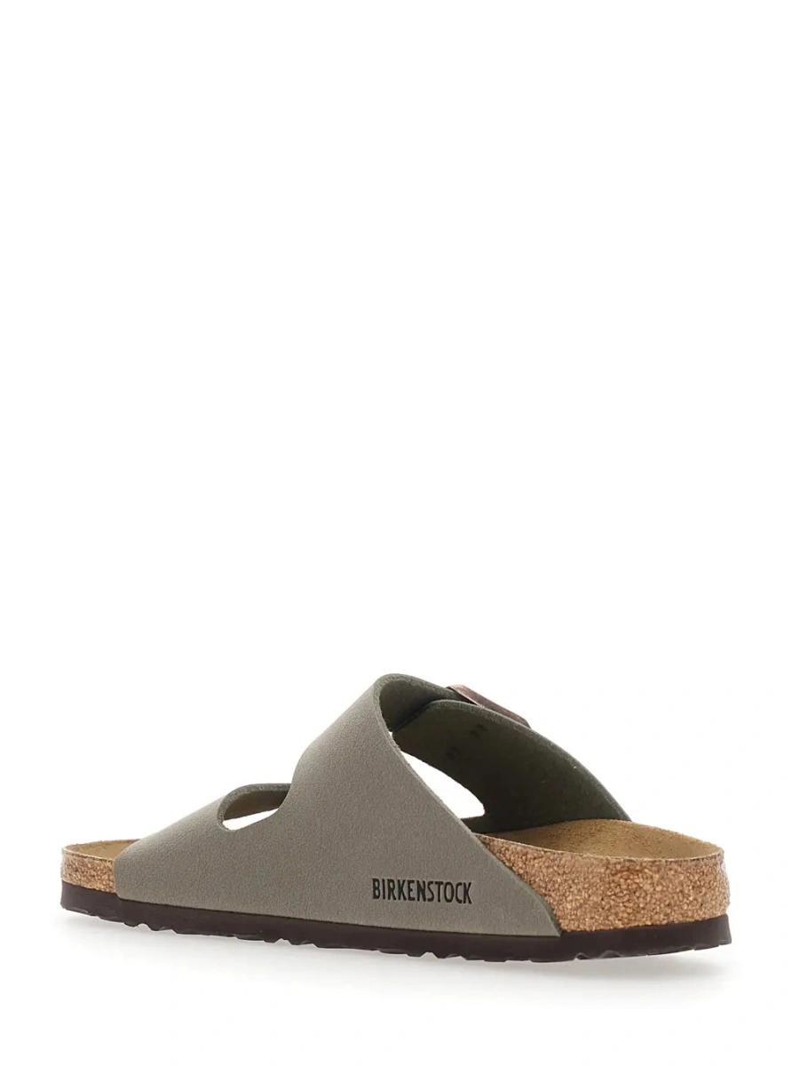 Sandale Birkenstock 'Arizona' gri din piele - Img 3