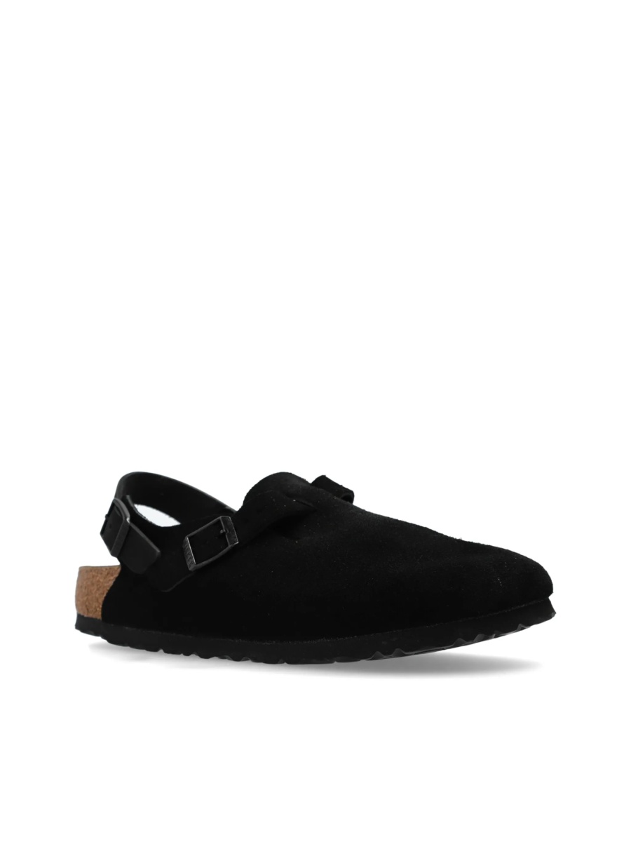 Sandale Birkenstock negre din piele intoarsa - Img 4
