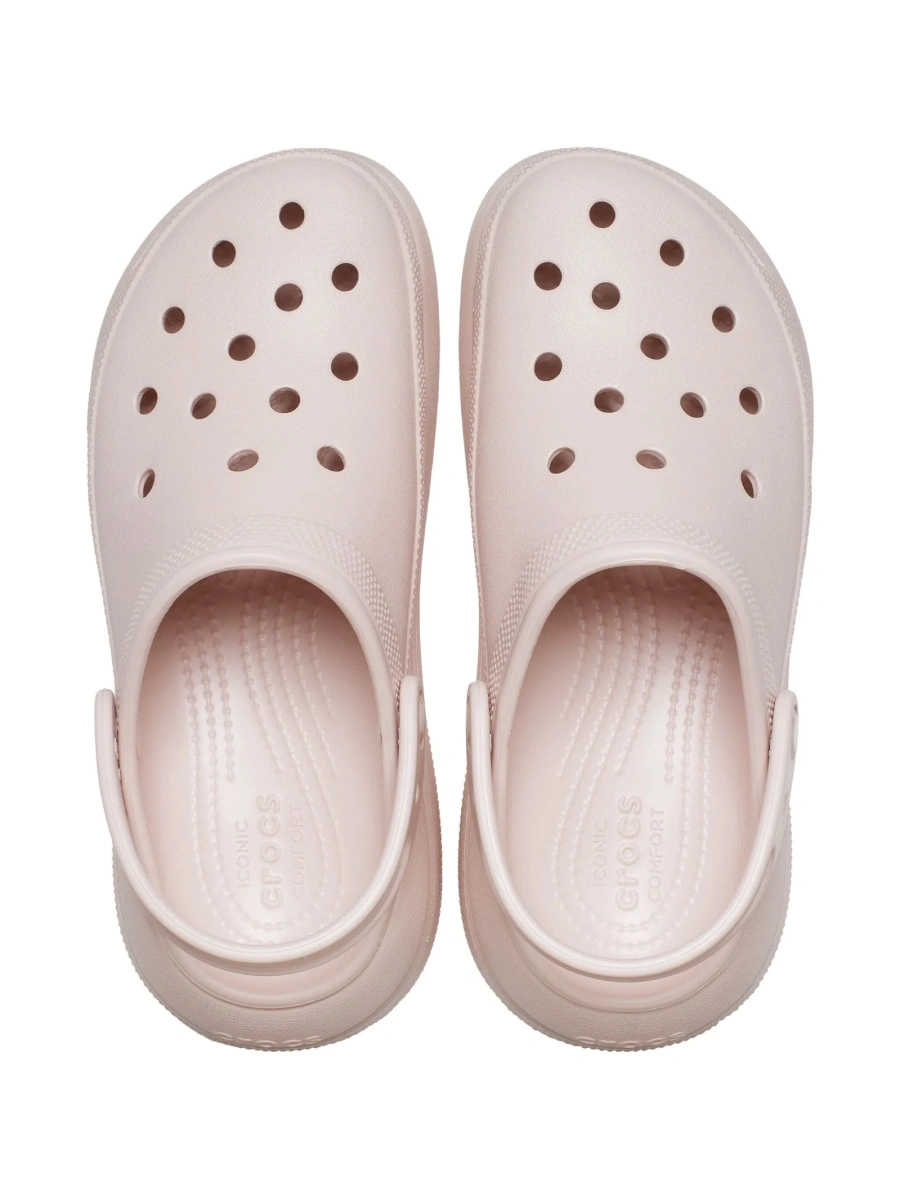 Sandale Crocs roz din cauciuc - Img 3