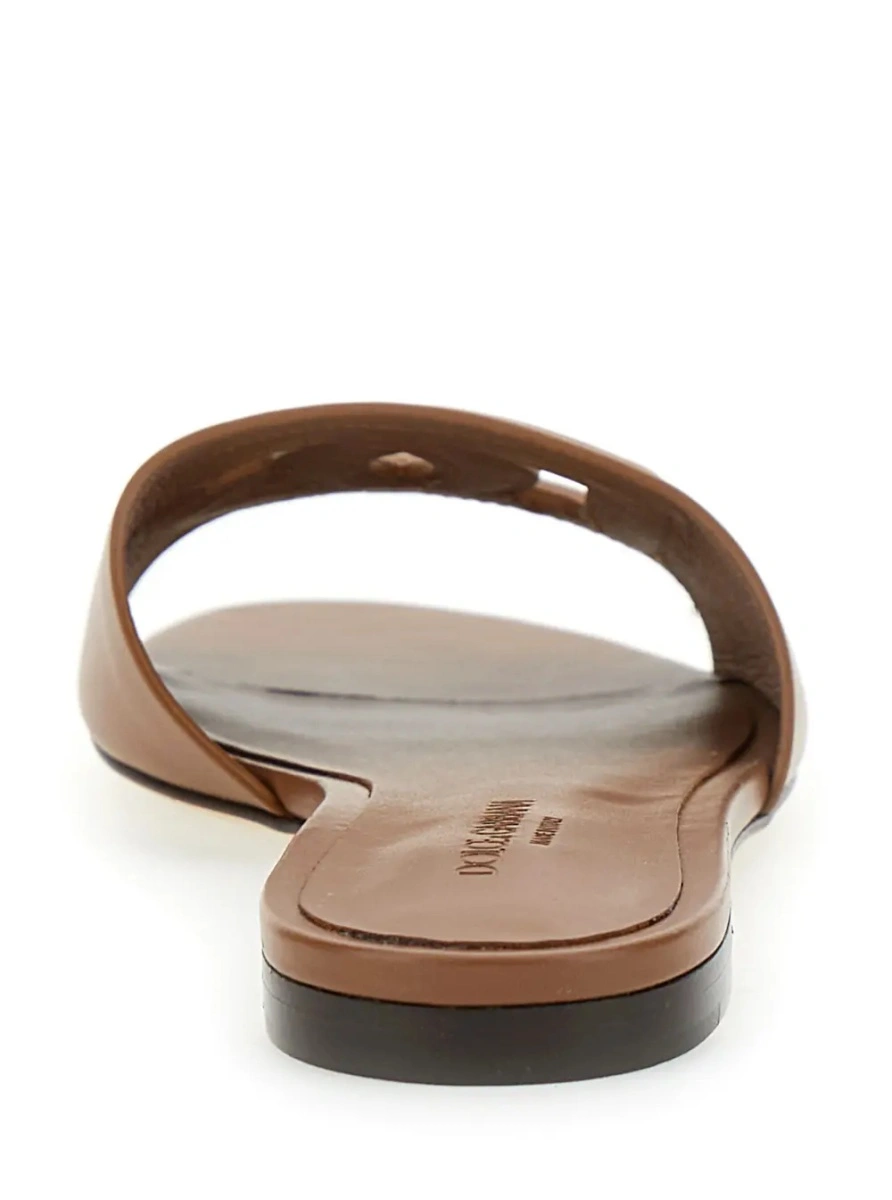 Sandale Dolce &amp; Gabbana maro din piele 'CQ0436' - Img 4