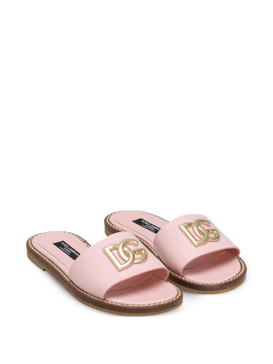 Sandale Dolce &amp; Gabbana roz din piele - Img 2