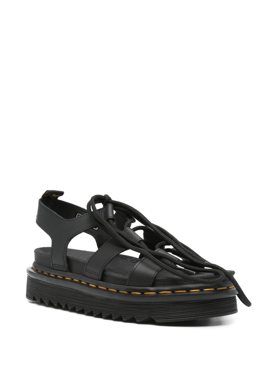 Sandale Dr. Martens negre din piele - Img 2