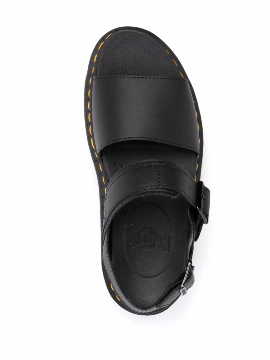 Sandale Dr. Martens negre din piele - Img 4