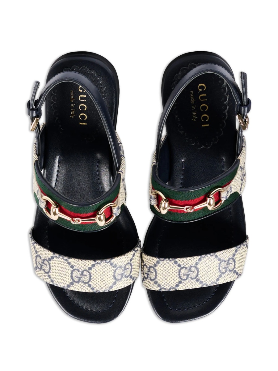 Sandale Gucci albastre din piele - Img 4