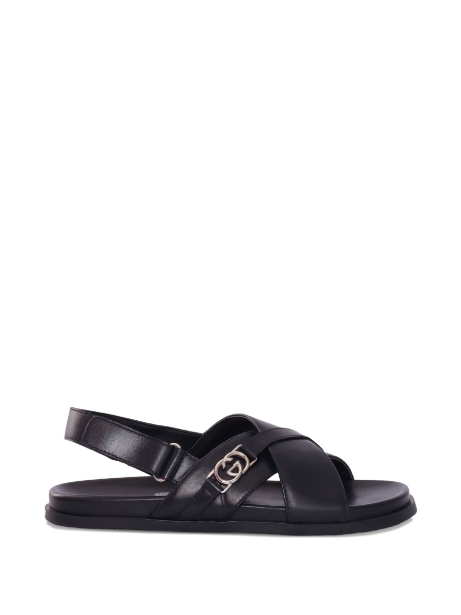 Sandale Gucci negre din piele - Img 2