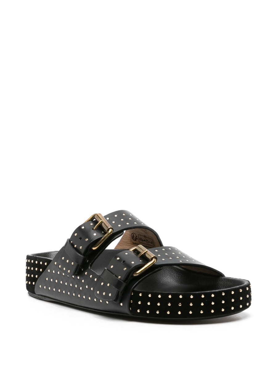 Sandale Isabel Marant negre din piele - Img 2