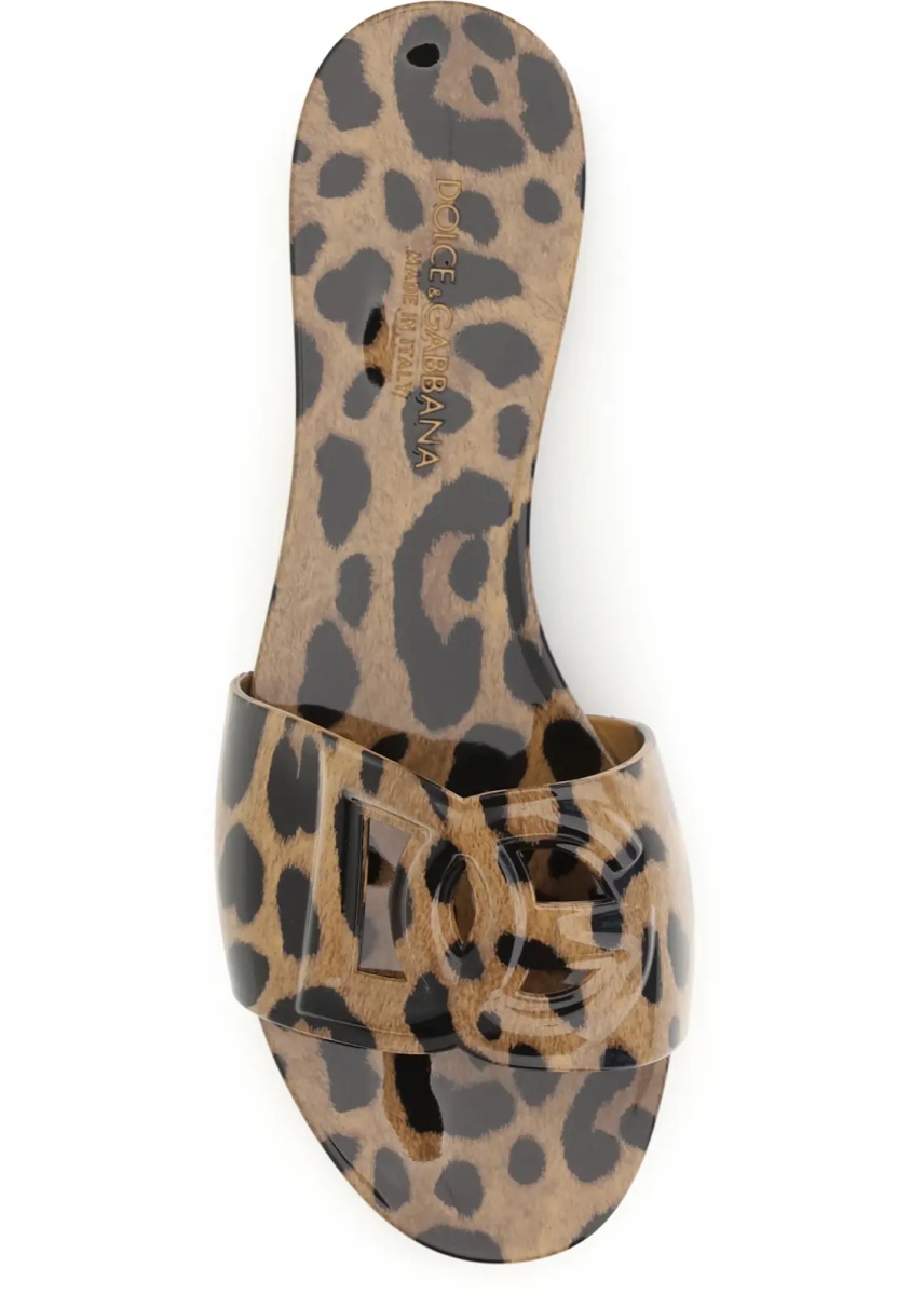 Sandale Rubber Sandals with leopard print - Img 4