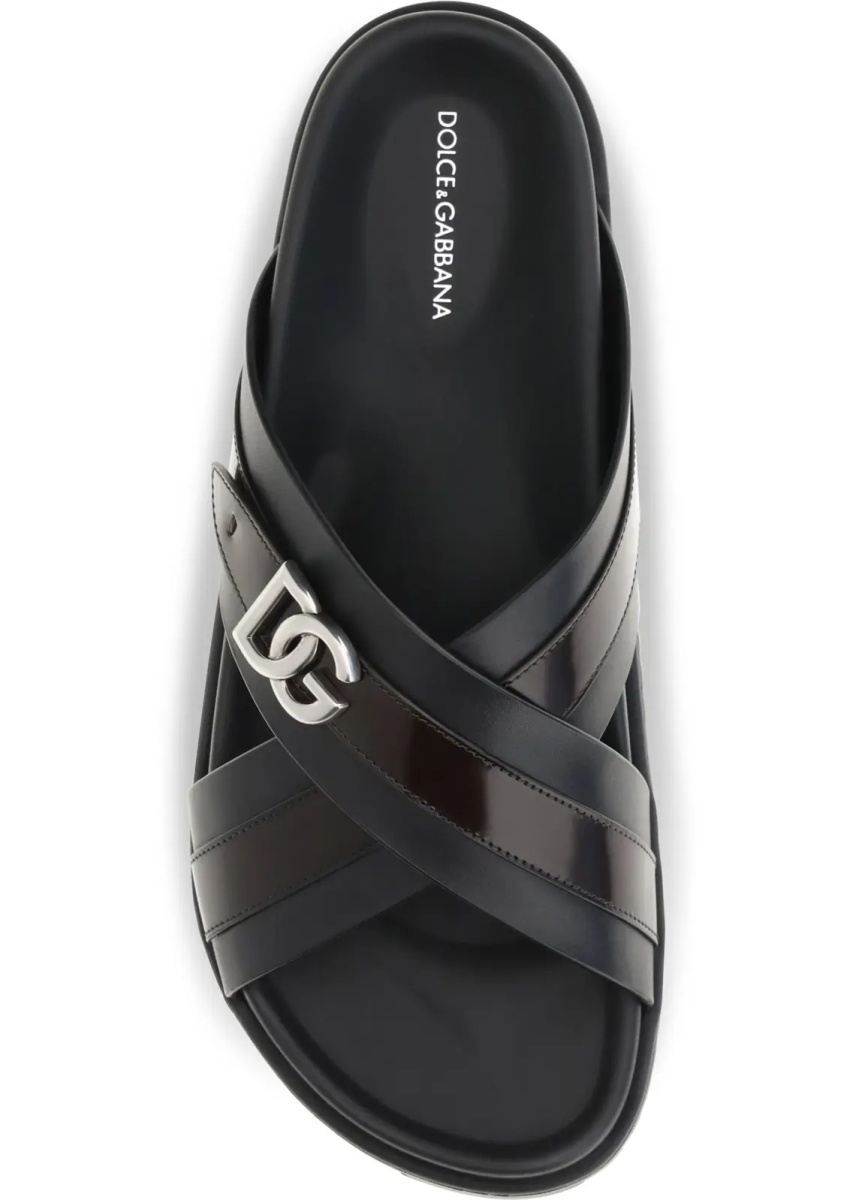 Sandale Smooth calf leather Slide Sandals - Img 4