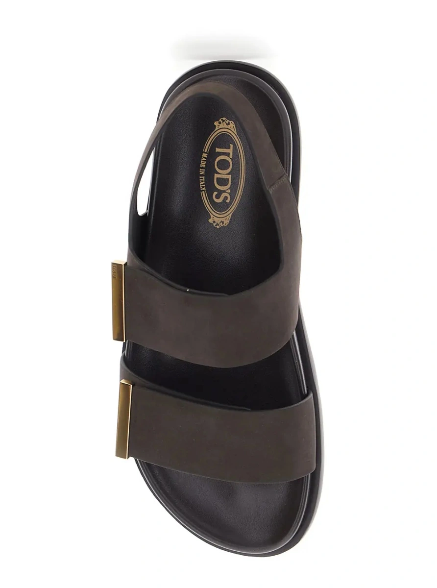 Sandale TOD'S maro din piele - Img 4