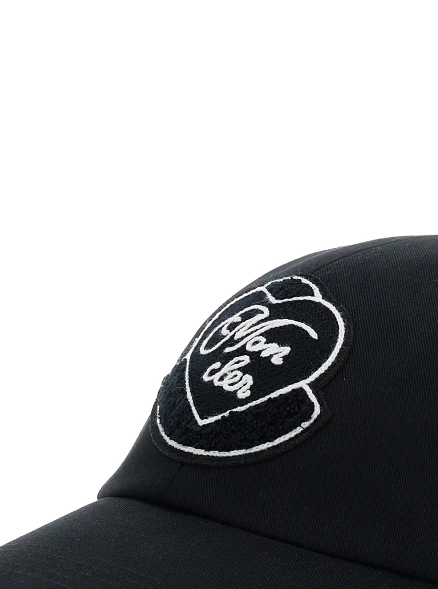 Sapca Moncler neagra din bumbac - Img 3